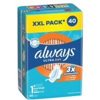 Гігієнічні прокладки Always Ultra Normal, розмір 1, 40 шт (4 каплі)
